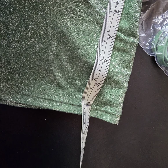 PINK Victoria's Secret Green Glitter Bikini - Picture 4 of 9